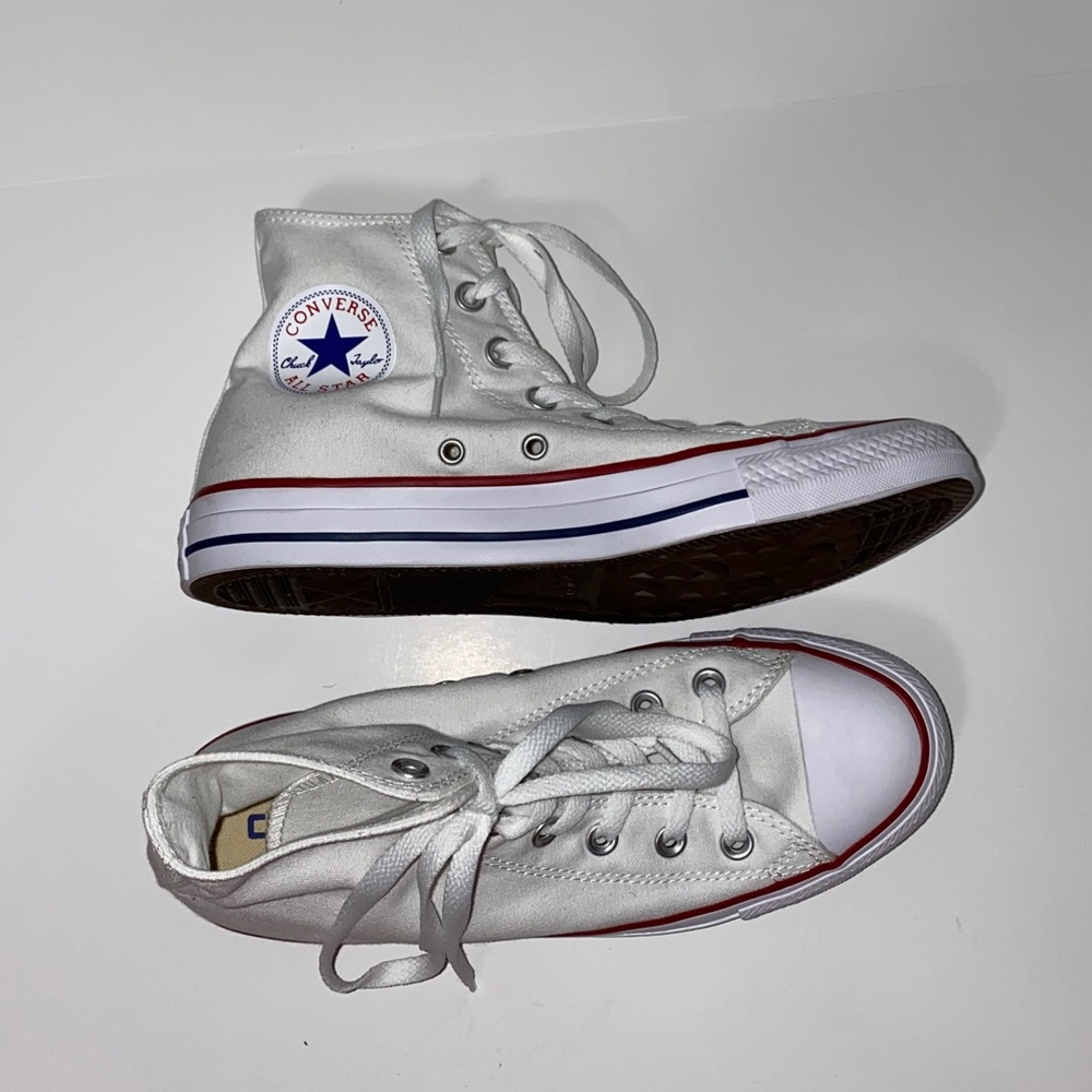White Converse High Tops